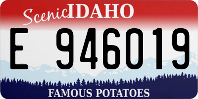 ID license plate E946019