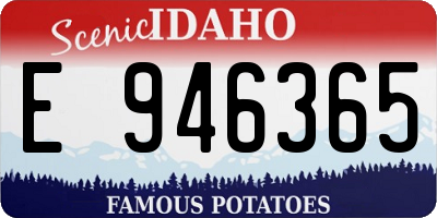 ID license plate E946365