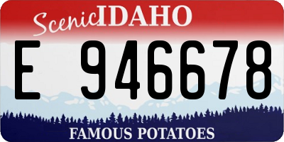 ID license plate E946678