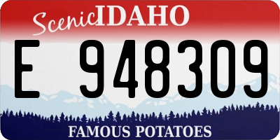 ID license plate E948309