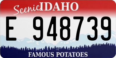 ID license plate E948739