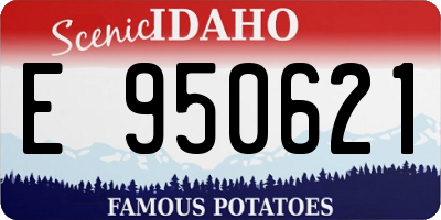 ID license plate E950621