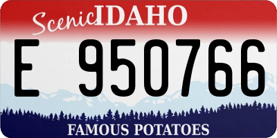 ID license plate E950766