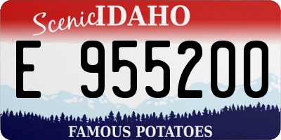 ID license plate E955200