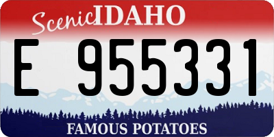 ID license plate E955331