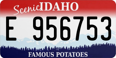 ID license plate E956753