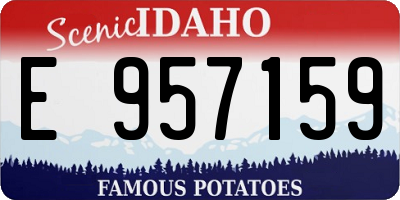 ID license plate E957159