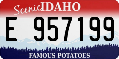 ID license plate E957199