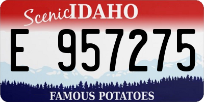ID license plate E957275
