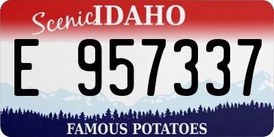 ID license plate E957337