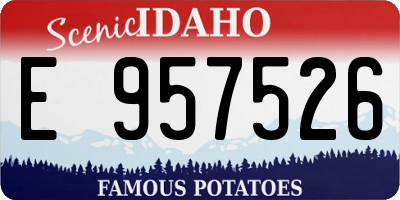 ID license plate E957526