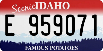 ID license plate E959071