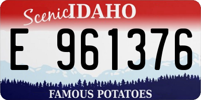 ID license plate E961376