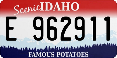 ID license plate E962911