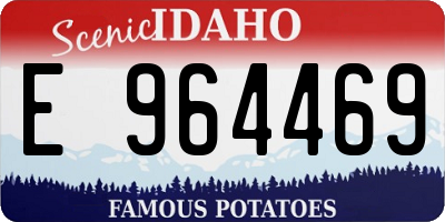 ID license plate E964469