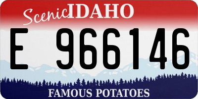 ID license plate E966146