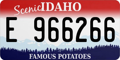 ID license plate E966266