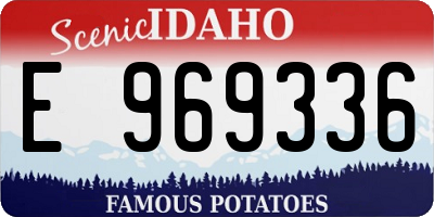 ID license plate E969336