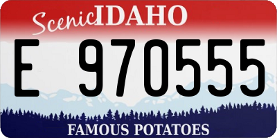 ID license plate E970555