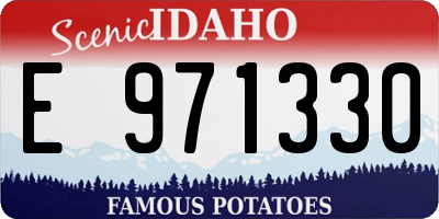 ID license plate E971330