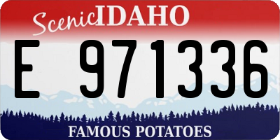 ID license plate E971336