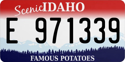 ID license plate E971339