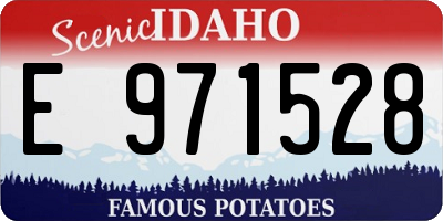 ID license plate E971528