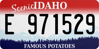 ID license plate E971529