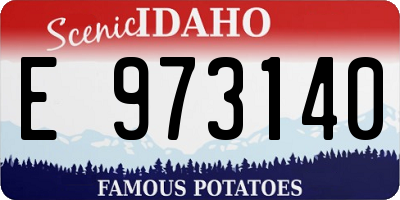 ID license plate E973140