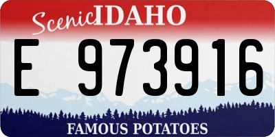 ID license plate E973916
