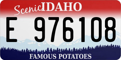 ID license plate E976108