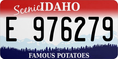 ID license plate E976279