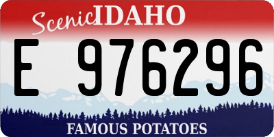 ID license plate E976296