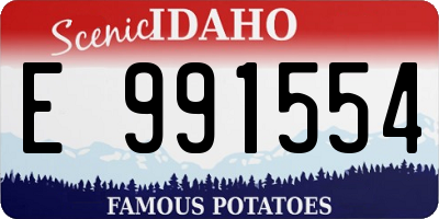 ID license plate E991554