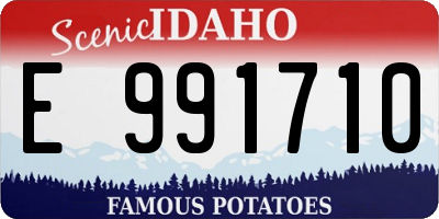 ID license plate E991710