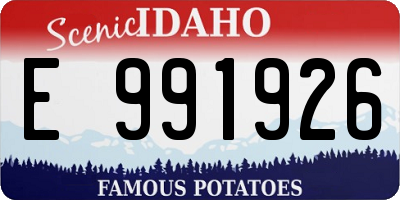 ID license plate E991926
