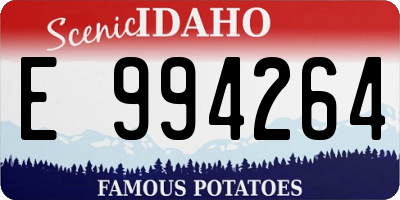 ID license plate E994264