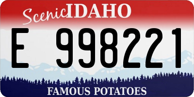 ID license plate E998221
