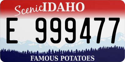 ID license plate E999477