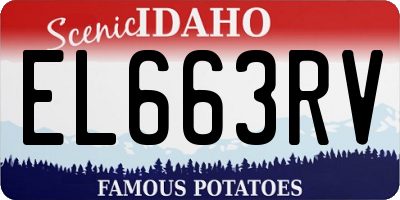 ID license plate EL663RV