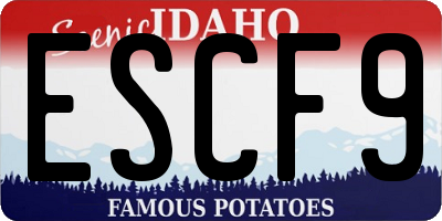 ID license plate ESCF9