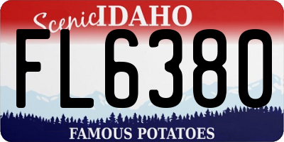 ID license plate FL6380