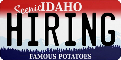 ID license plate HIRING