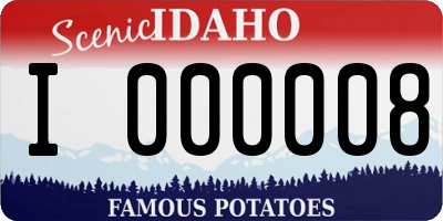 ID license plate I000008