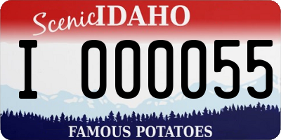 ID license plate I000055