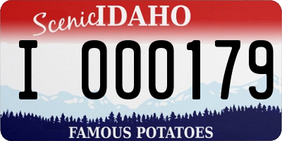 ID license plate I000179