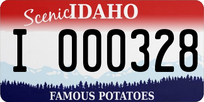 ID license plate I000328