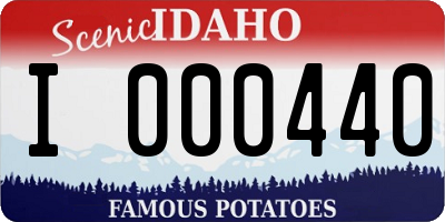 ID license plate I000440