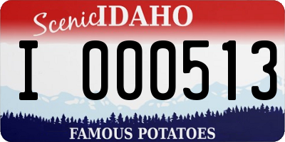 ID license plate I000513