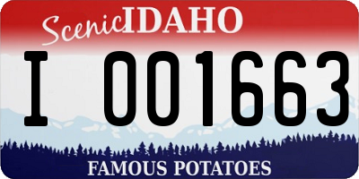 ID license plate I001663